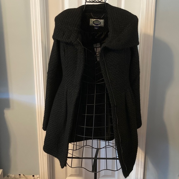 green ivy Jackets & Blazers - NWT Black Knit Coat